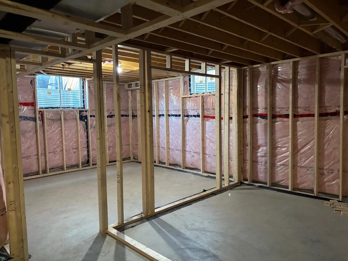 Basement Wall Framing